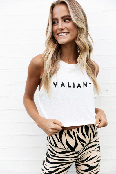 Crop Tank Tee White